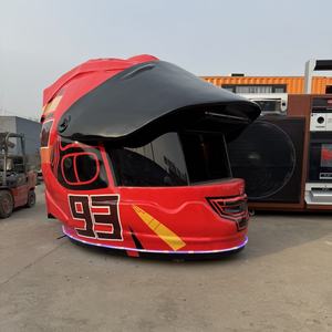 Chiosco Innovativo per Caffè a Forma di Casco da Moto - Unità Mobile per Catering di Caffè e Spuntini, Perfetta per l'Attivazione del Brand - Product Image 3