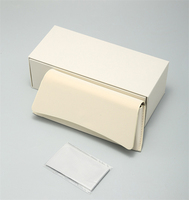 Étui à lunettes rectangulaire en cuir PU de haute qualité avec logo personnalisé, boîte cadeau en papier imprimée, protection rigide et chiffon de nettoyage