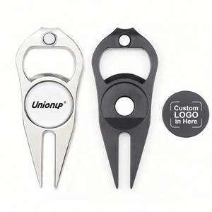 Artículos Promocionales de Golf: Abridor de Botellas Multifuncional y Herramienta de Reparación de Divots de Golf con Espacios en Blanco Personalizables para Herramientas de Divots de Golf Metálicas - Product Image 2