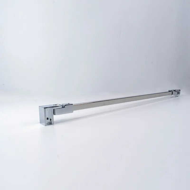 Stainless Steel Wall-to-Glass Support Bar  Frameless Shower Door Fixed Panel Support brackets Polished Steel Tube Tie Rod