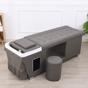 เก้าอี้สระผม K Shampoo Chair สไตล์ญี่ปุ่น หนัง PU คุณภาพสูง ปรับเอนนอนได้ สำหรับร้านเสริมสวย ร้านทำผม นวดไทย สปาผม เตียงสระผม - Product Image 1