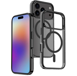 Tùy Chỉnh Thiết Kế Sang Trọng Từ Không Dây Sạc Rõ Ràng Trường Hợp Điện Thoại Cho 16 15 14 13 12 11 17 17 Không Khí 17 Pro - Product Image 1