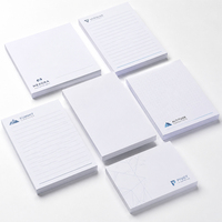 Bloc-notes autocollant personnalisé avec impression de logo, bloc-notes adhésif pour papeterie de bureau