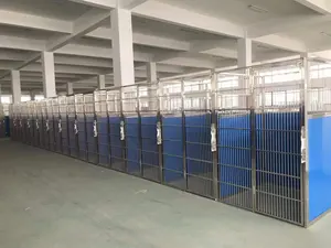 Özelleştirilmiş köpek kulübesi panelleri köpek koşusu Kennels 4*4*6 ft/4*6 * 6ft ile paslanmaz çelik