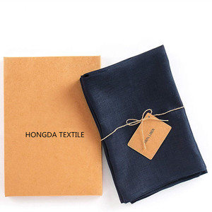 Mantel <span class=keywords><strong>de</strong></span> lino francés para <span class=keywords><strong>mesa</strong></span>, tapete para <span class=keywords><strong>mesa</strong></span>, <span class=keywords><strong>servilletas</strong></span> dobladas, bajo M O Q, 100% - Product Image 4