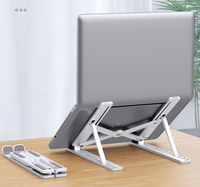Support de table pliable réglable à 10 vitesses pour ordinateur et téléphone