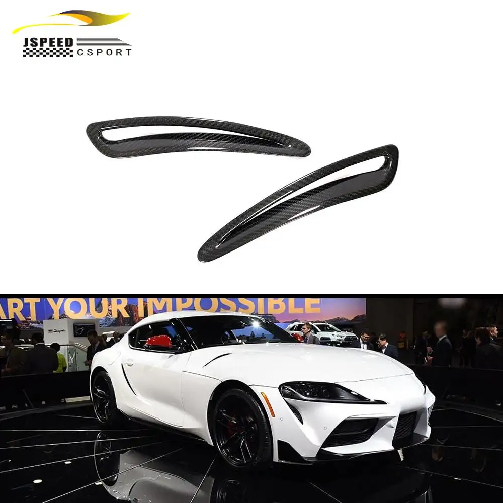 Karbon Fiber Hood çamurluk Vents Toyota Supra A90 2019-2020