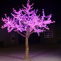 3.2M High Simulation Stamm Baum Hotel Dekoration im Freien führte Weihnachts licht