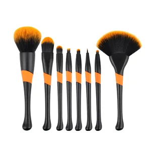 2024 Sport Style High Quality Private Label 8pcs Makeup Brush Set Beauty Essentials Cosmetics Brushes Low MOQ