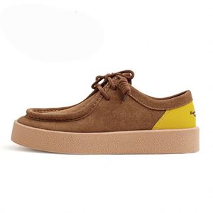 New Kangaroo Shoes - Thick-soled Men's Shoes, Retro Low-top Casual Short <b>Boots</b>, Suede Uppers, Rugged <b>Work</b>-style Trendy Shoes - Product Image 1