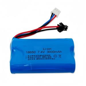 Wiederaufladbare <span class=keywords><strong>Li</strong></span>-Ionen 7,4V 3000mAh 18650 <span class=keywords><strong>2s1p</strong></span> Lithium-Ionen-Batterie Maßgeschneiderte Packs mit Ladeausgleich Intelligentes BMS - Product Image 3