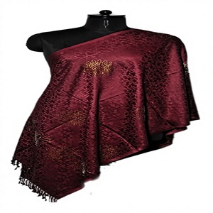 Premium Viscose Self Jacquard Stole Winter Adult Daily Life Long Scarves & Shawls Color Blocking - Product Image 1