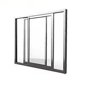 Fenêtre/porte coulissante horizontale en aluminium pour salon avec <span class=keywords><strong>double</strong></span> <span class=keywords><strong>vitrage</strong></span> en aluminium, disponible sur mesure. - Product Image 2