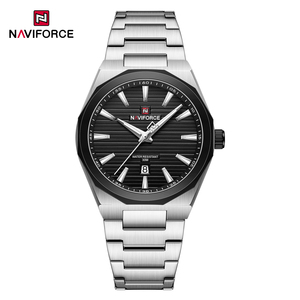 Reloj <span class=keywords><strong>Naviforce</strong></span> 9274 OEM para Hombre, de Acero Inoxidable, con Fecha, Resistente al Agua, Luminoso, de Cuarzo Analógico, con Logotipo Personalizado - Product Image 6