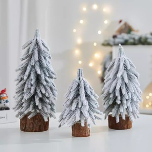 Mini <span class=keywords><strong>sapin</strong></span> de Noël en PE, décoration de table pour fenêtre ou maison, effet neige tombante - Product Image 1