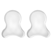 Protège-chevilles et disques de protection en gel pour le ski, la randonnée, le skateboard et plus encore - Unisexe, transparent, en forme de gourde