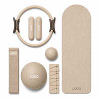 Tapis de yoga COMANA personnalisé avec logo, en caoutchouc naturel écologique, forme ovale, tapis de yoga en PU, forme de pilule, arqué, épais, pour Pilates et Yoga