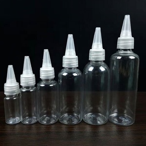 Factory Direct-Sale High Quality Sharp Mouth Round Plastic Travel Size Hair Oil Bottle - Product Image 1