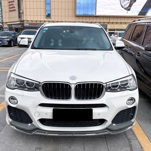 Kit Spoiler Anteriore e Protezioni Angolari per BMW <span class=keywords><strong>X3</strong></span> <span class=keywords><strong>F25</strong></span> X4 F26 LCI Sport 2014-2017, Finitura in Fibra di Carbonio Nero Lucido - Product Image 3
