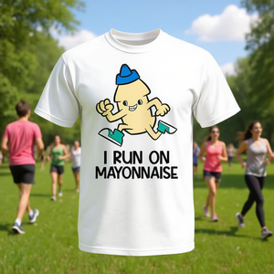 T-shirt promozionale per gli amanti della maionese, T-shirt ufficiale Mayo Run - Product Image 3