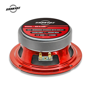 Altoparlante Mid-Range da 6.5 Pollici con Cesto Rosso in Alluminio, 200 WATT RMS, 400 WATT POTENZA MASSIMA, Sistema <span class=keywords><strong>Audio</strong></span> per <span class=keywords><strong>Auto</strong></span> e Camion - Product Image 6