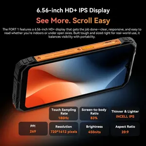 Téléphone robuste Blackview FORT 1 4G, batterie 10000 mAh, écran 6,56 pouces, 8 Go de RAM, 256 Go, GPS, NFC, téléphones mobiles - Product Image 3