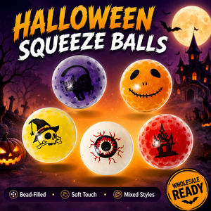 Bolas Blandas Rellenas de Cuentas para Halloween, Juguetes Suaves Antiestrés para Fiestas, Ideales para Venta al por Mayor - Product Image 1