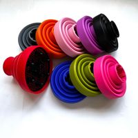 Diffuseurs de sèche-cheveux de voyage universels professionnels 4c, accessoires en silicone pliables et rétractables pour cheveux bouclés, matériau en polyester