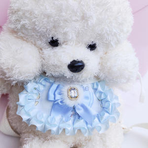 ผ้าเช็ดน้ำลายสัตว์เลี้ยง ลายการ์ตูนดอกไม้น่ารัก ทำจากเส้นใยโพลีเอสเตอร์ สำหรับสุนัขและแมว ใช้เป็นผ้ากันเปื้อนและผ้าพันคอ - Product Image 2