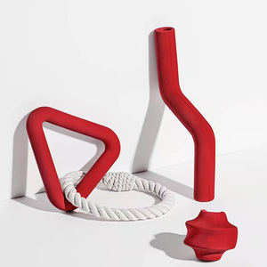 Jouet pour chien en caoutchouc à mâcher, sonore, <span class=keywords><strong>vibrant</strong></span>, pour la chasse en intérieur, balle roulante électrique, luxe, classique, durable - Product Image 2