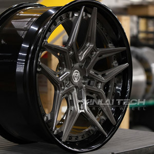 ล้อฟอร์จ XINLAI สี Gunmetal แบบ 2 ชิ้น ขนาด 19 นิ้ว 5x112 5x114.3 สำหรับ BMW M3 M4 M5 สำหรับ Mercedes-Benz C63 E63 สำหรับ Audi RS5 RS7 - Product Image 4