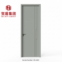 Porte intérieure durable HEDUN GROUP ZS-2003 peinte, isolation acoustique en cristal de carbone pour la maison, le bureau et le hall