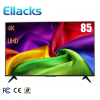 TV Pintar QLED 4K UHD 85 Inci Tanpa Bingkai Murah Android 144HZ WiFi USB untuk BT untuk HDR10 TV Hotel Hiburan Rumah Mewah Gaming