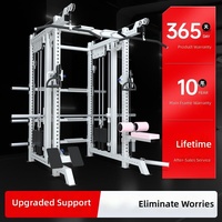 Machine Smith Commerciale Multifonctionnelle pour la Maison et la Salle de Sport, Rack de Musculation, Cage de Puissance, Équipement de Squat de Qualité Commerciale