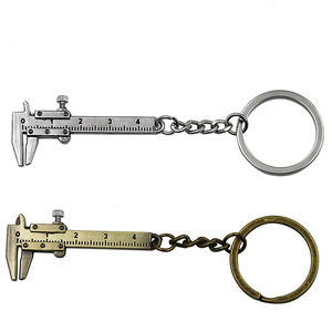 Mini calibrador <span class=keywords><strong>Vernier</strong></span> para <span class=keywords><strong>llave</strong></span> de coche a la moda, llavero portátil de 0-40mm, herramientas de medición, llavero Turbo para coche, calibrador de regla de anillo - Product Image 2