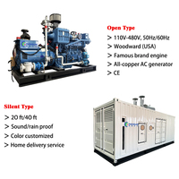 Groupe électrogène silencieux à turbine au gaz naturel 500 kW 625 kVA avec moteur Cummins/Weichai, fabrication OEM/ODM en Chine pour l'exploitation pétrolière et minière