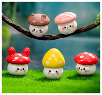Miniature mignon jardin fleur plante Pot Figurines 3D Sculpture résine joint poulet lapin cochon chien ours champignon animaux enfants jouets