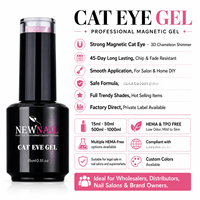 Vernis gel œil de chat avec logo personnalisé nouveau style de vernis à ongles UV sans cruauté et non toxique Soak Off Design français Source de lampe à LED pour le bricolage