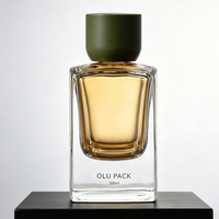 Flacon de parfum rectangulaire givré de 100 ml à prix d'usine, avec logo exclusif personnalisé, personnalisation du flacon vide disponible