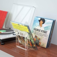 Support de rangement pour CD en acrylique, étagère pour disques vinyles, support d'affichage pour albums DVD, étagère de bureau pour usage domestique