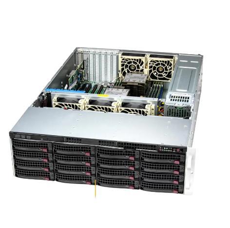 SuperMirco SuperServer SSG-631E-E1CR16L 3U Rackmount Slot Count 16 DIMM Slots 16x3.5" Hot-swap SATA3/SAS3 Drive Bays Server