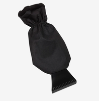 Gant de grattoir de fenêtre de voiture à prise chaude imperméable imprimé outil de nettoyage de glace de déneigement pour cadeau promotionnel d'affaires de glace de neige