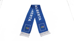 Écharpe et drapeau imprimés sur le thème de l'Alberta, personnalisés pour les événements sportifs, pour les supporters et la décoration - Product Image 2
