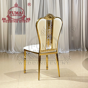 Nouveau design de chaises de restaurant en acier inoxydable pour hall d'hôtel, mariage à vendre - Product Image 6