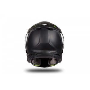 ECHUS casco da corsa retrò Flip up casco da MOTOCROSS con doppia visiera in nero opaco XL nuova condizione prodotto in scatola - Product Image 6