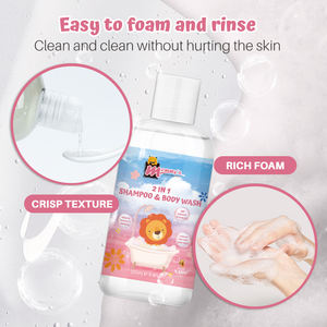 Großhandel natürliche Extrakt Milch 2 in 1 Dusch gel für Kinder Kinder Haar & Körper waschen - Product Image 4