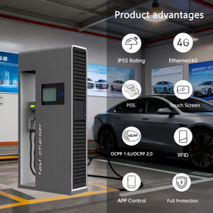 Yixindian สถานีชาร์จสำหรับยานพาหนะไฟฟ้า60kW 120kW 80kW 160kW หน้า<span class=keywords><strong>จ</strong></span>อ EV <span class=keywords><strong>สาย</strong></span>ชาร์<span class=keywords><strong>จ</strong></span>ระดับ3 POS - Product Image 2