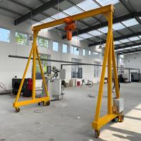 Grue mobile légère à installation facile avec palan électrique pour le levage de marchandises à petite échelle