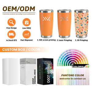 แก้วกาแฟเก็บความร้อนขนาด 20 ออนซ์ 30 ออนซ์ ผลิตจากสแตนเลสเคลือบสีฝุ่น พร้อมฝาปิดแม่เหล็ก - Product Image 2