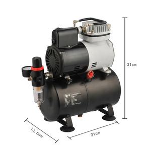 ערכת איירבראש ניידת עם מדחס אוויר כפול, הזנה כפולה בגרביטציה, נחושת ו-ABS, לצביעה רכבית - Product Image 4